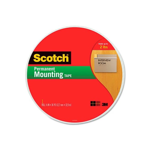 Scotch Foam Mounting Tape, 3/4" Wide x 1368" Long